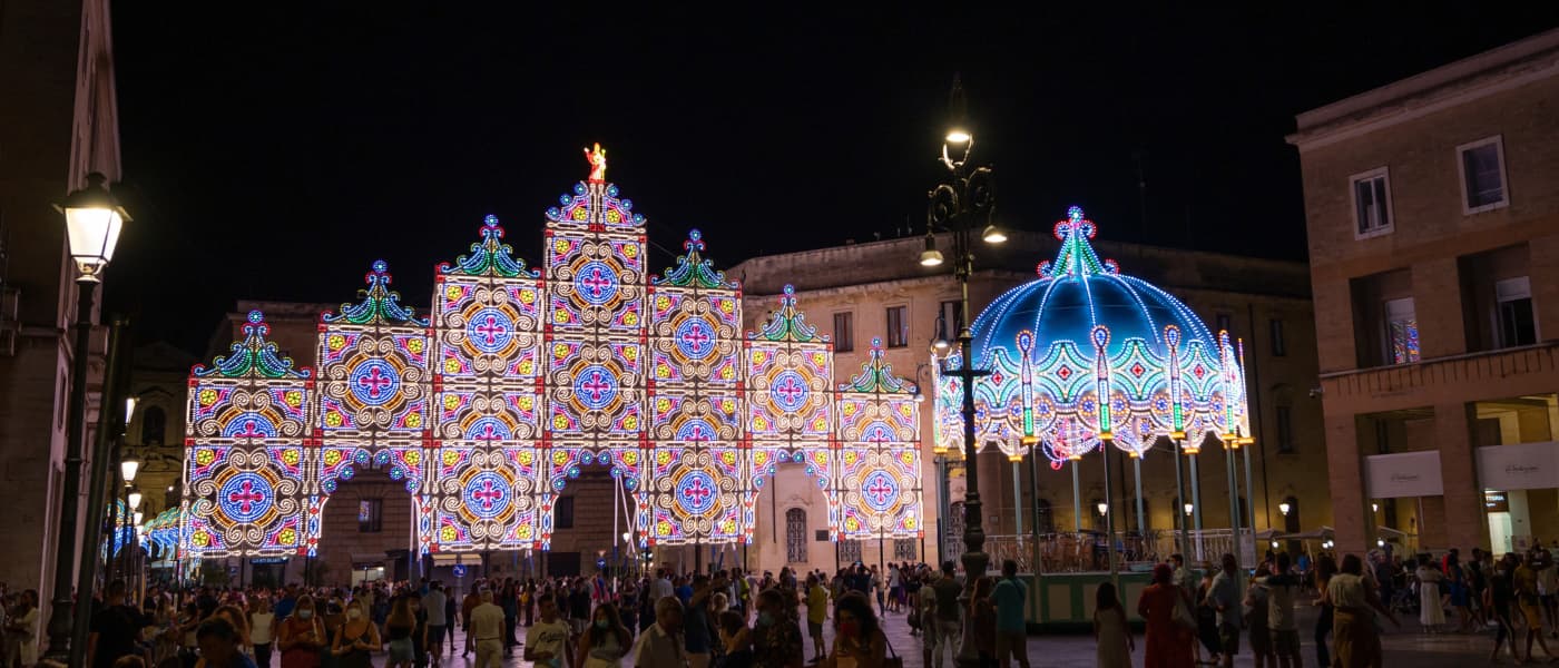 Notte delle luci a Scorrano: l'incanto nella festa di Santa Domenica